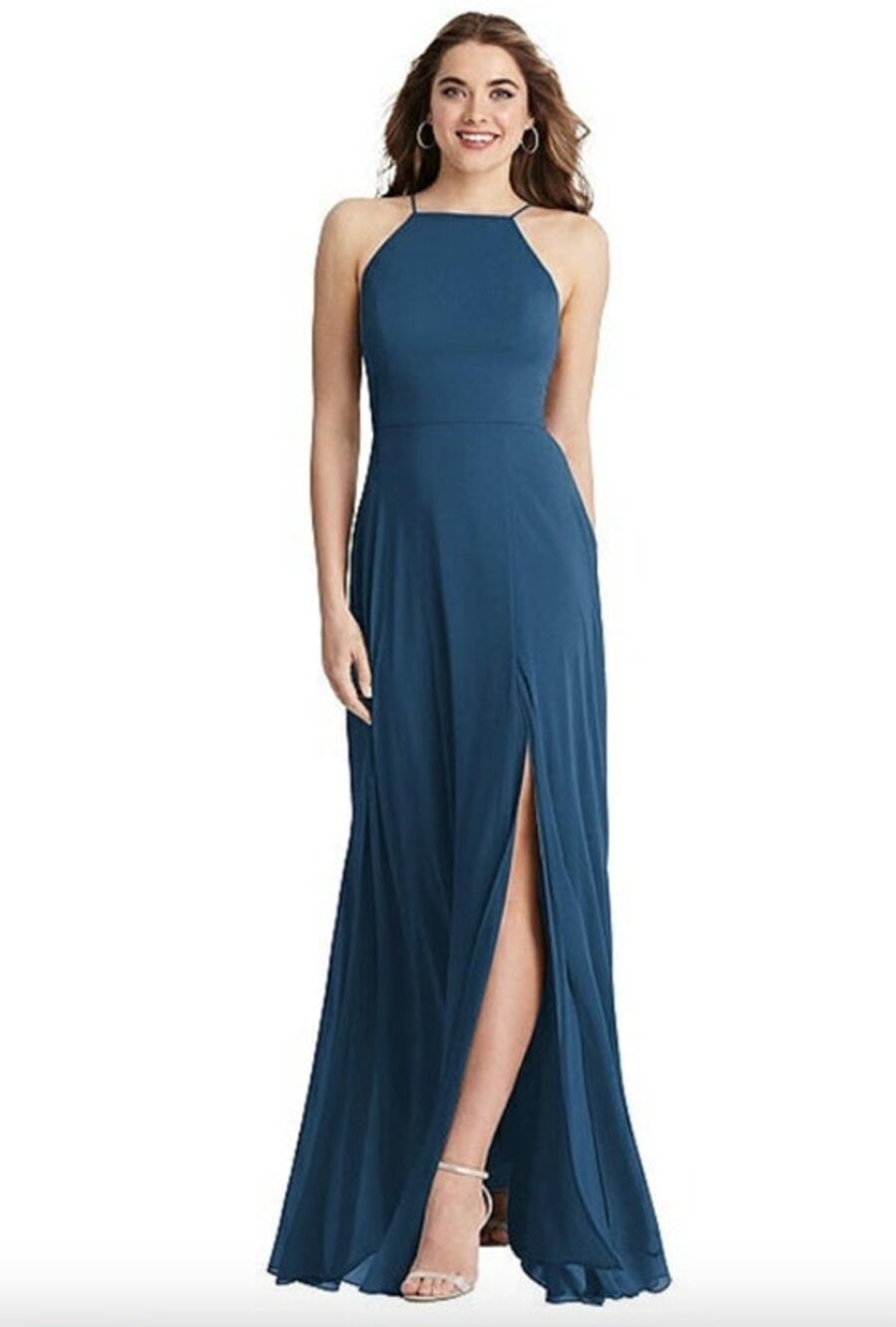 LOVELY Evening Gown Dress Size 2 NEW Dusk Blue $187 Maxi Wedding Event